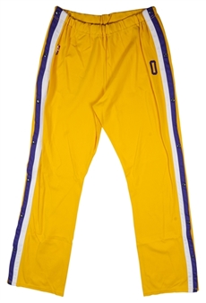 1988-89 Orlando Woolridge Game Worn Los Angeles Lakers Home Warm-Up Pants